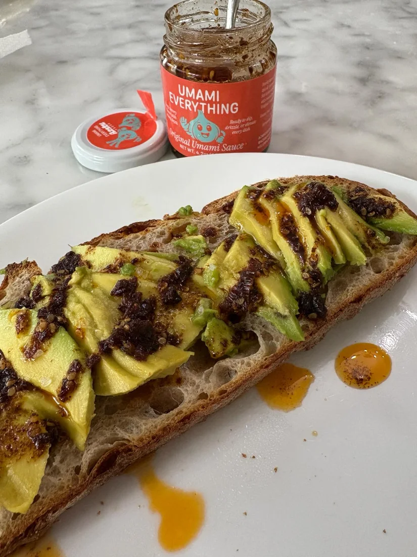 Avocado toast with Umami Everything
